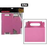 Party Snack Box / Loot Box - 6 Piece - PINK